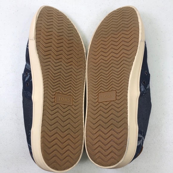 TOMS Mens Baja Leaf Print Slip On Shoes - Picture 9 of 10